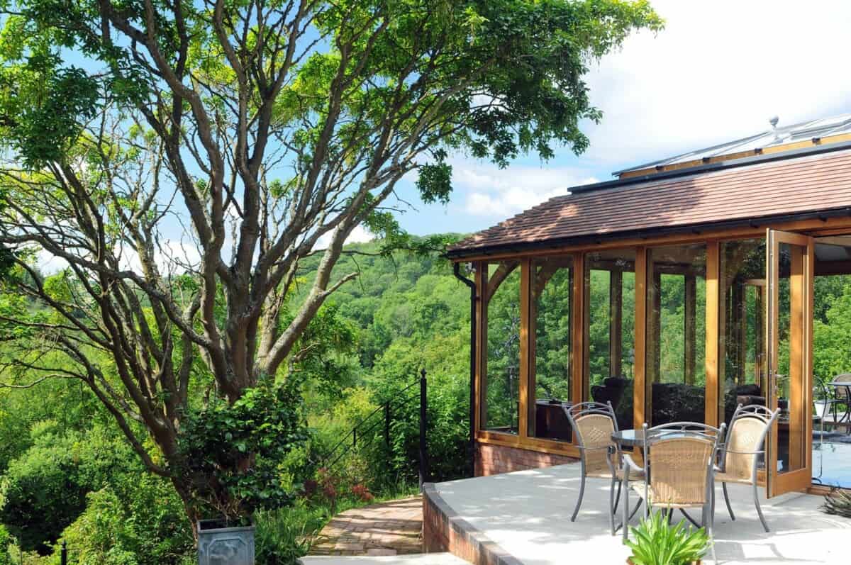 oak framed orangery mansard roof