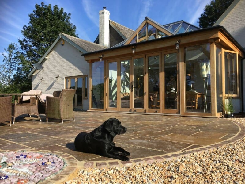 oak orangery extension exterior