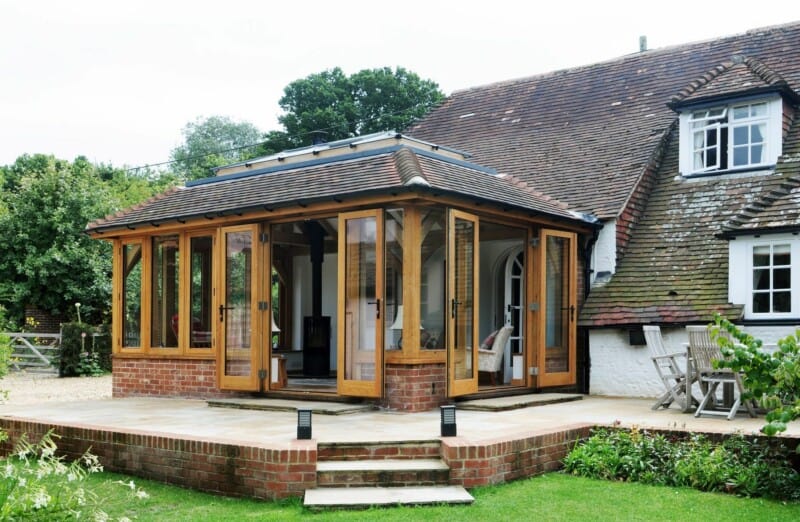 oak mansard orangery