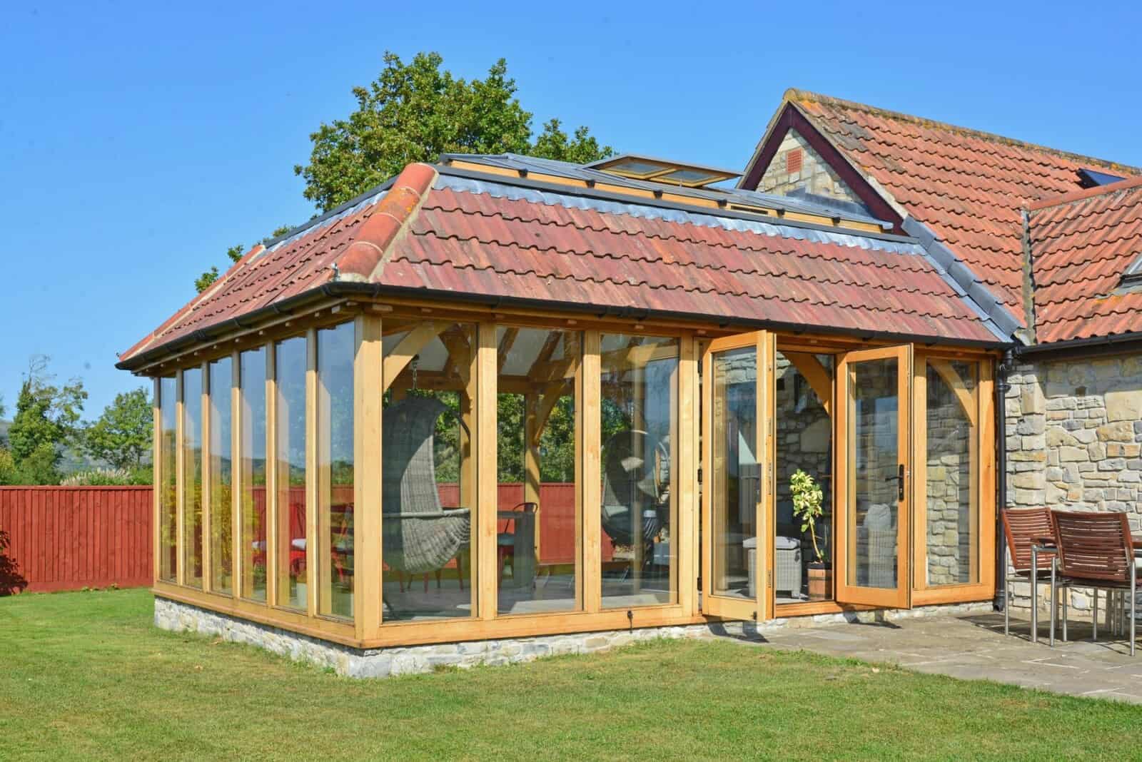 natural oak orangery