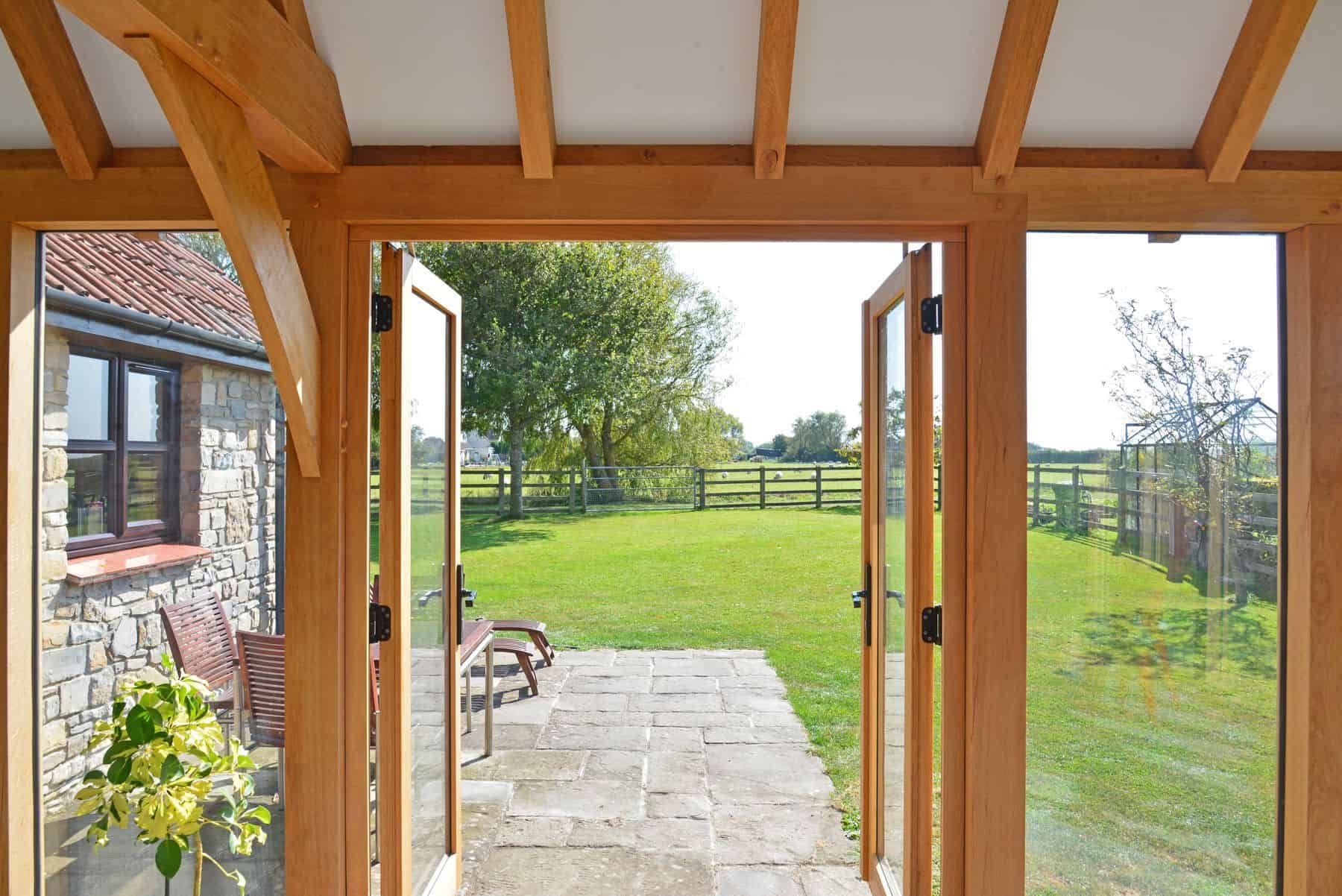 oak orangery french doors