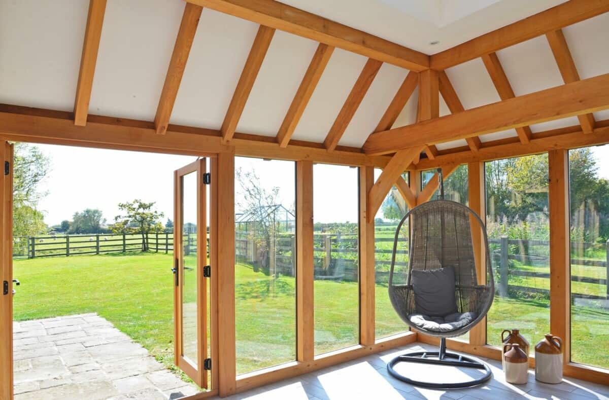 oak orangery living room