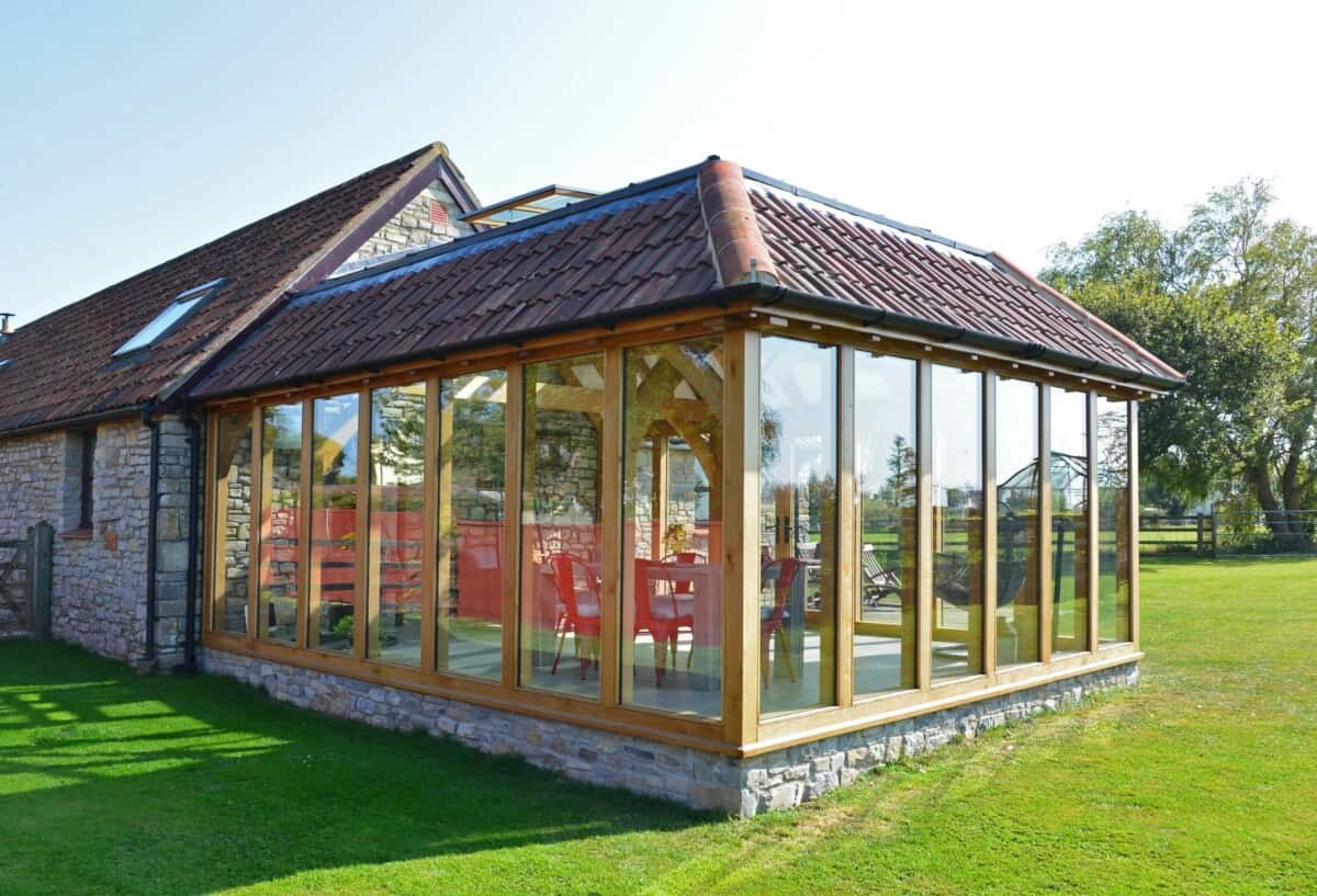 oak orangery mansard roof design