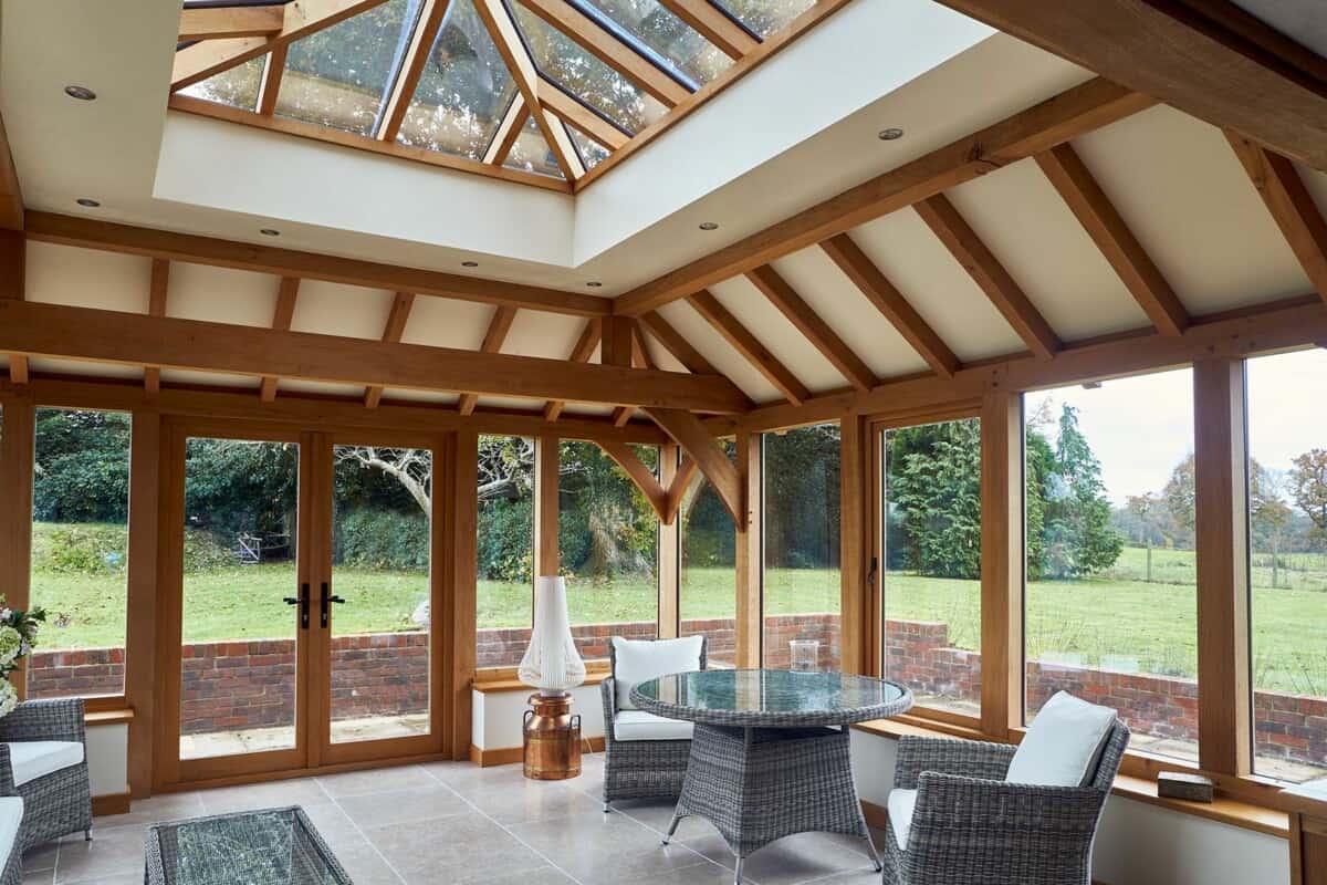 oak orangery interior