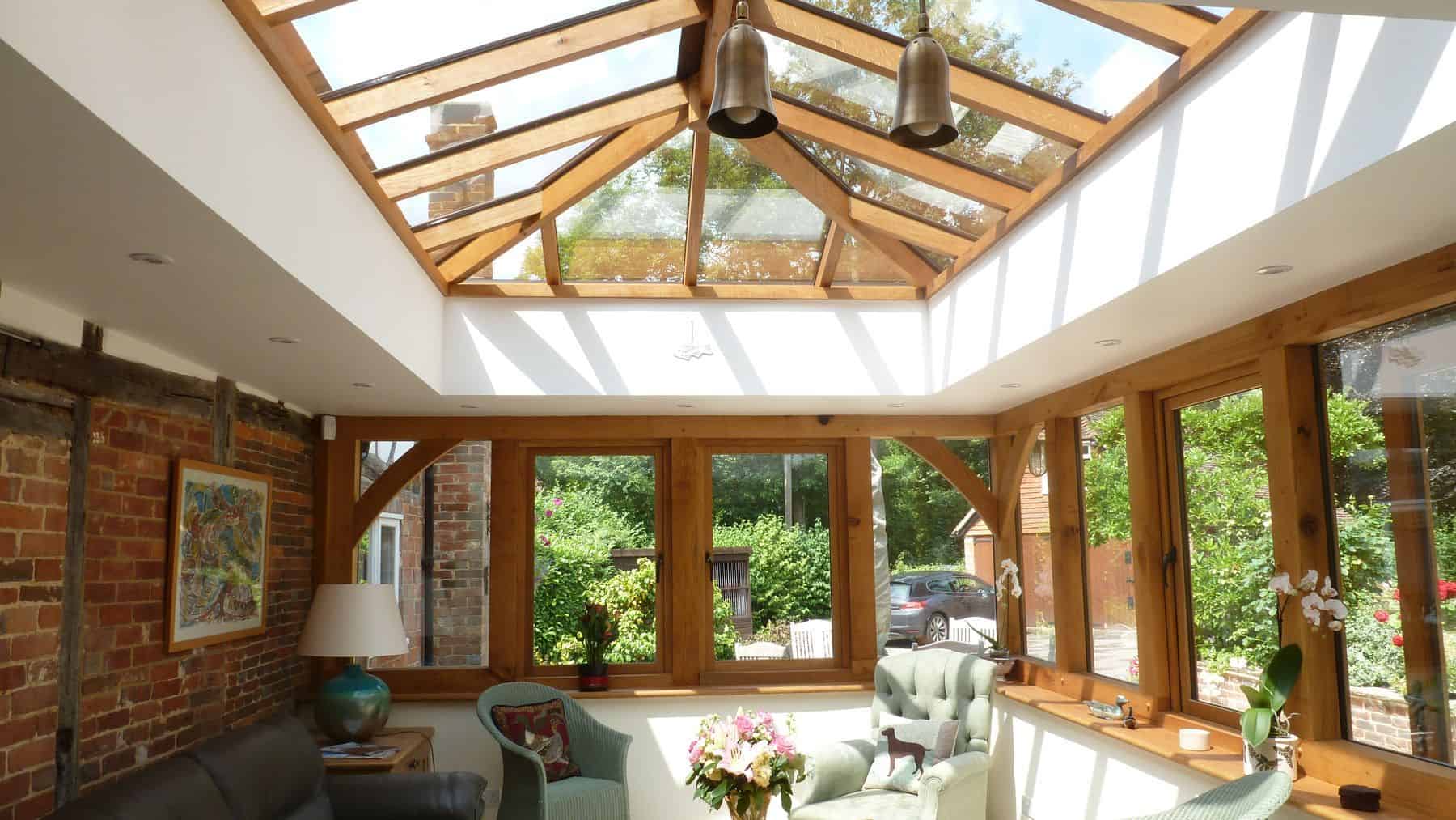 oak orangery living room