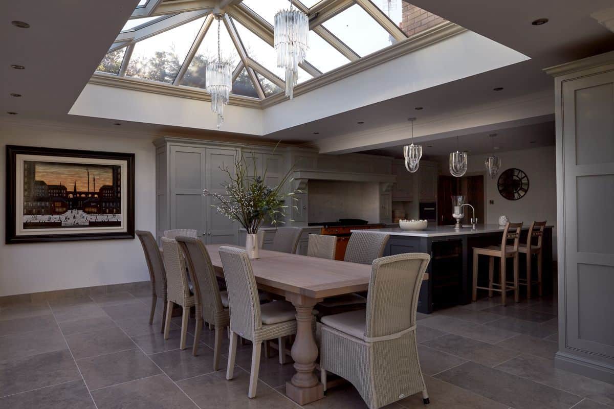 modern kitchen orangery