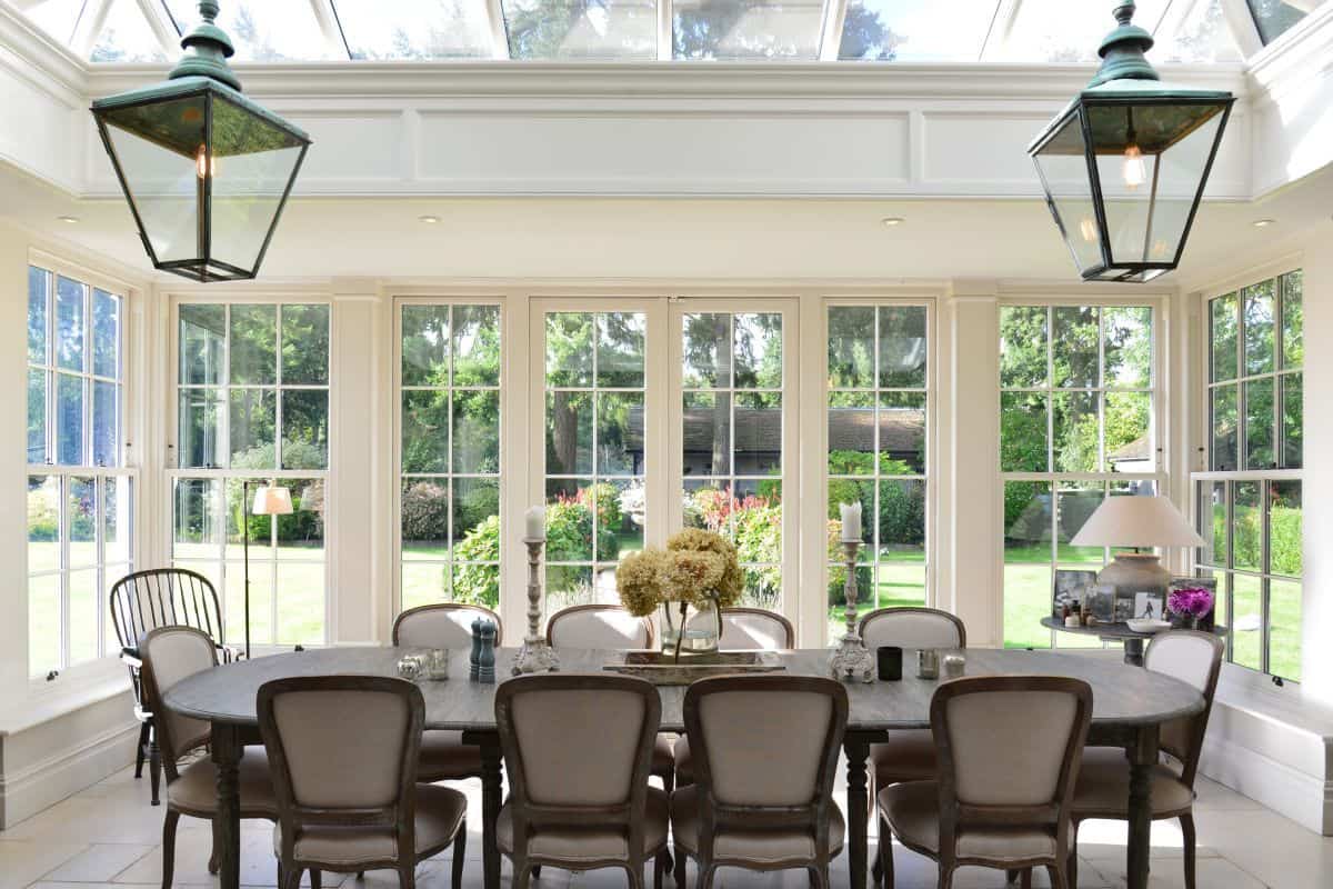 luxury orangery dining room