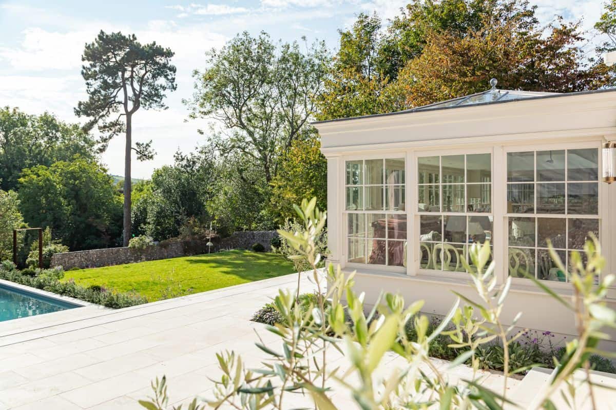 orangery joins house & garden