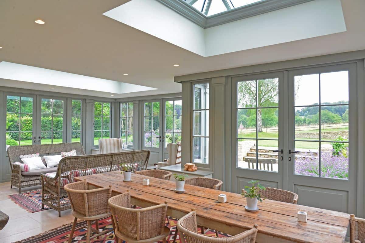 open plan orangery