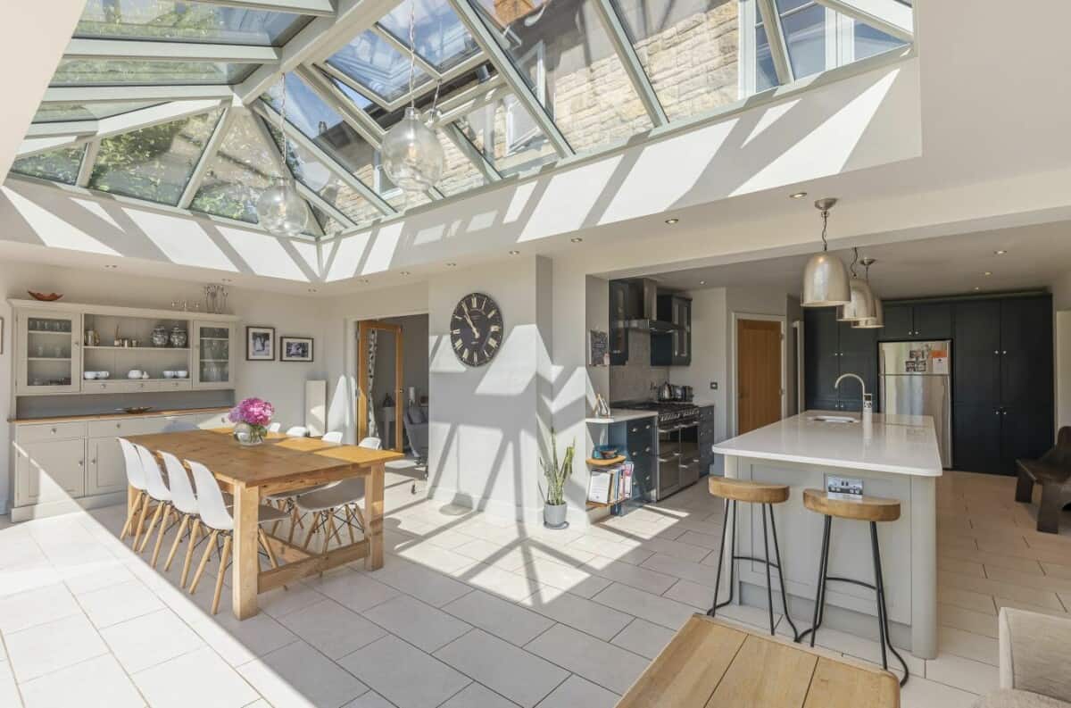 modern orangery open plan living