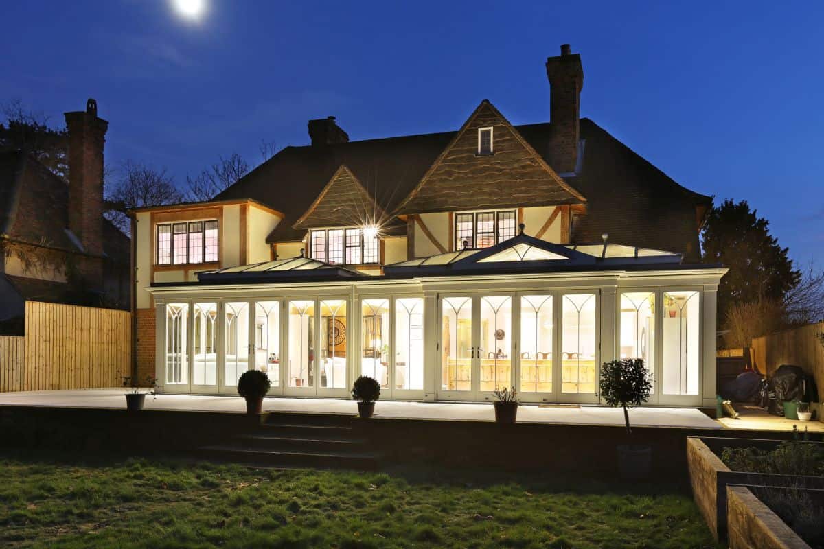 large orangery kitchen extension