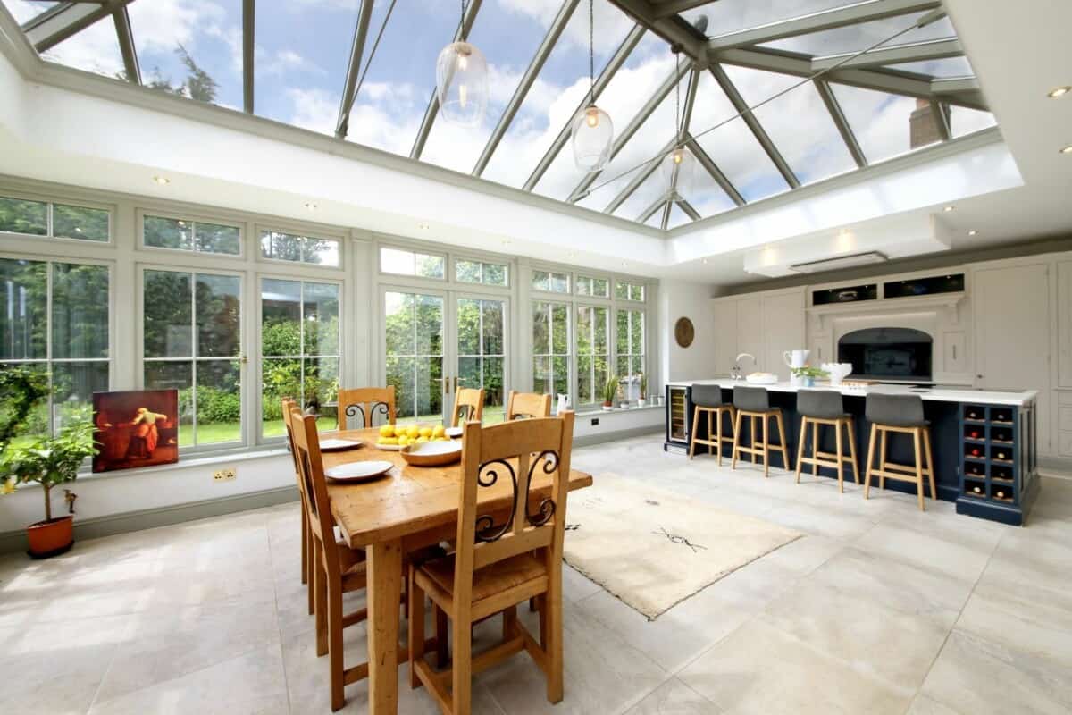 open plan orangery