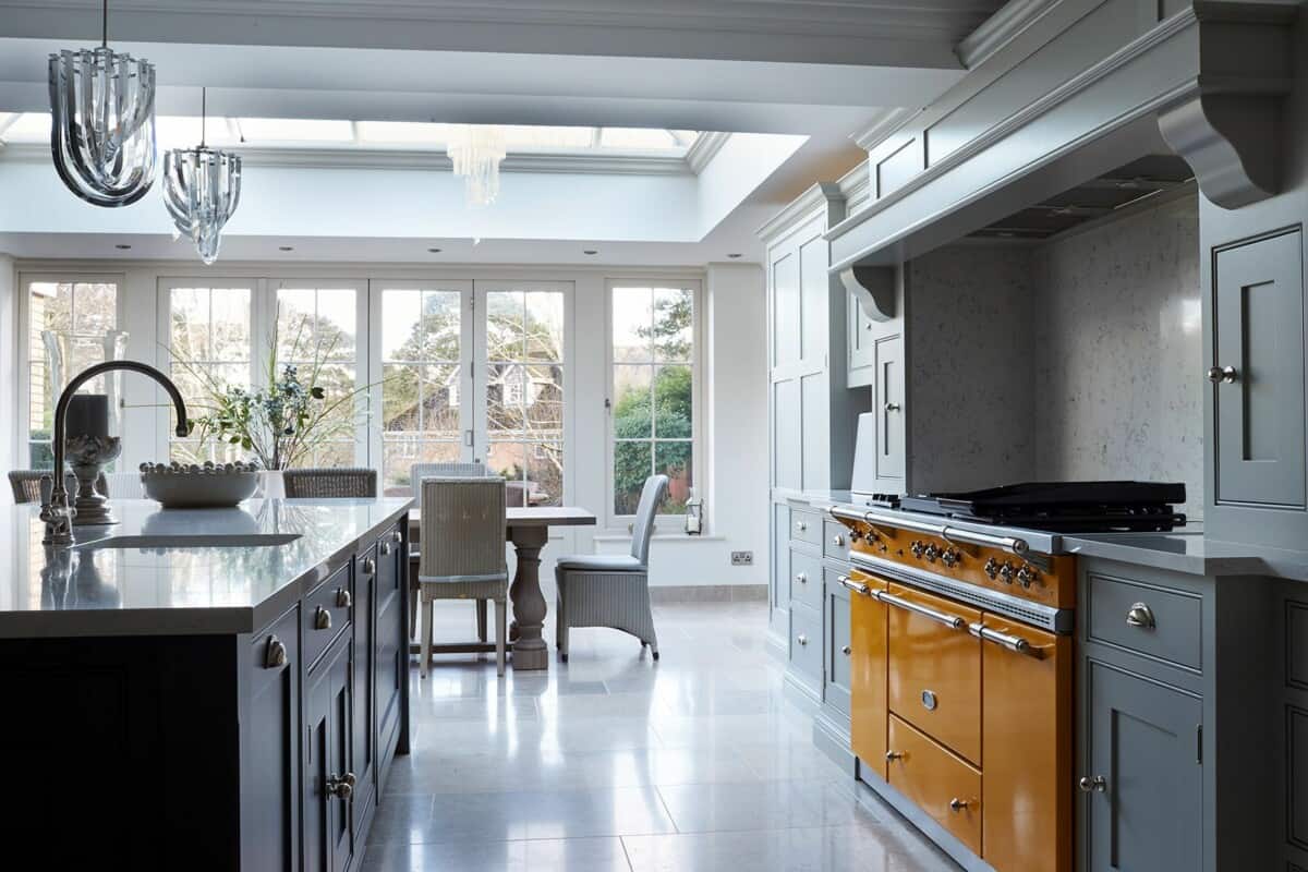 orangery kitchen with Tom Howley kitchen