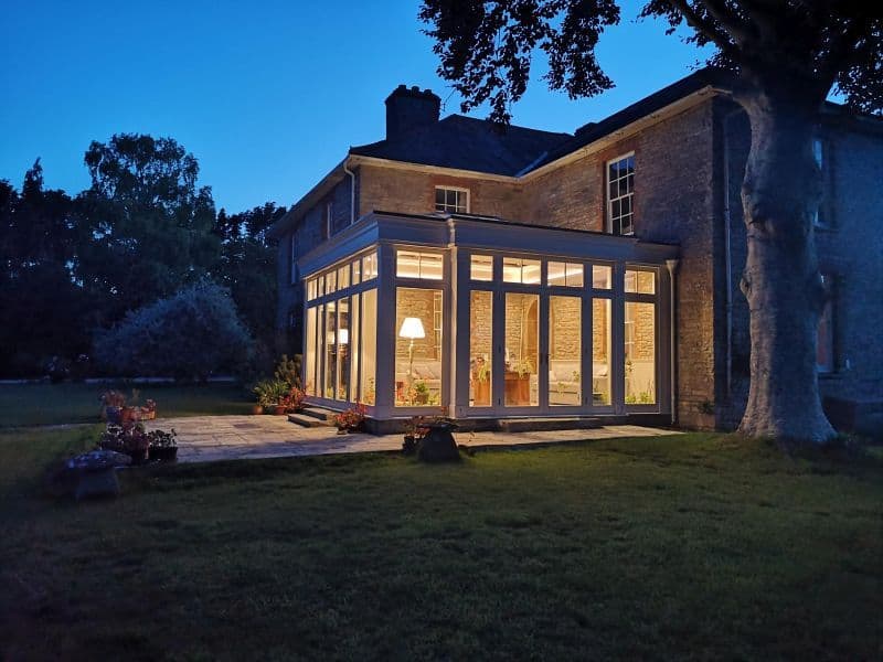 orangery evening lights