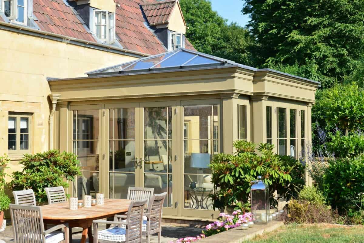 painted wooden orangery