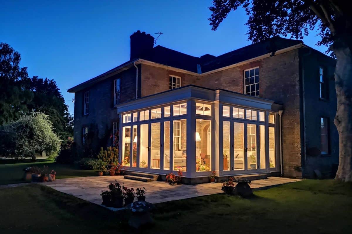 orangery evening lights