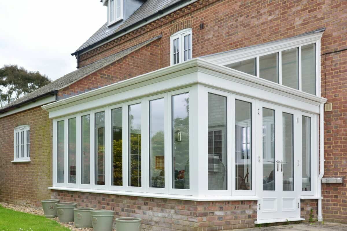 painted timber conservatory