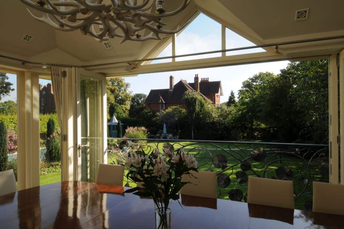 orangery interior tennis court view