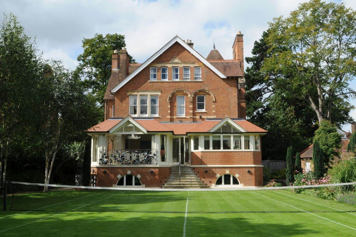 orangery tennis court view