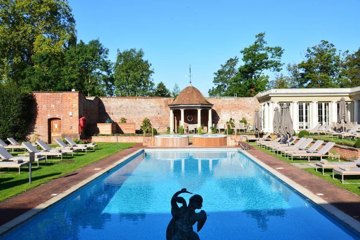 cliveden spa pool timber window