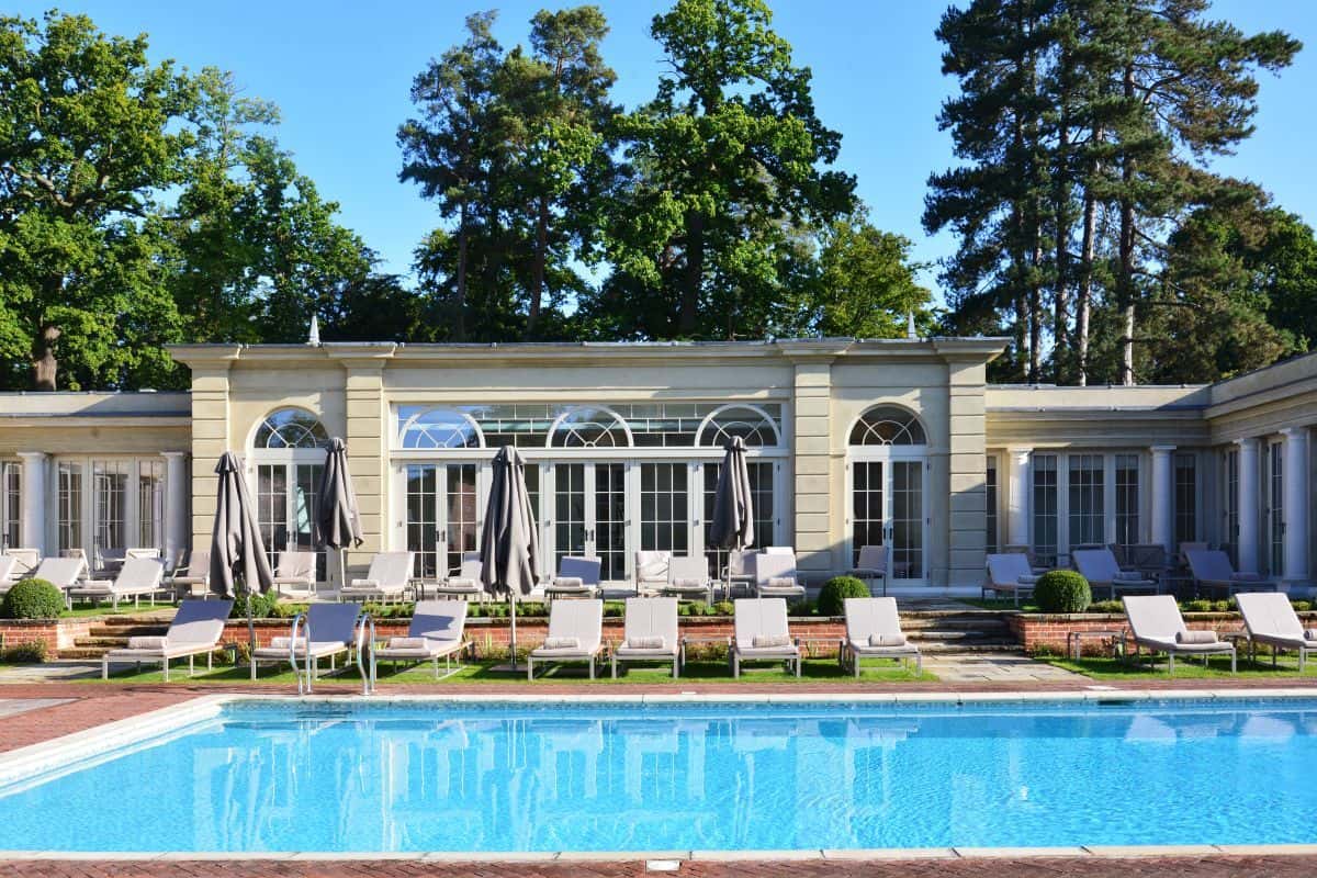 cliveden spa pool timber windows