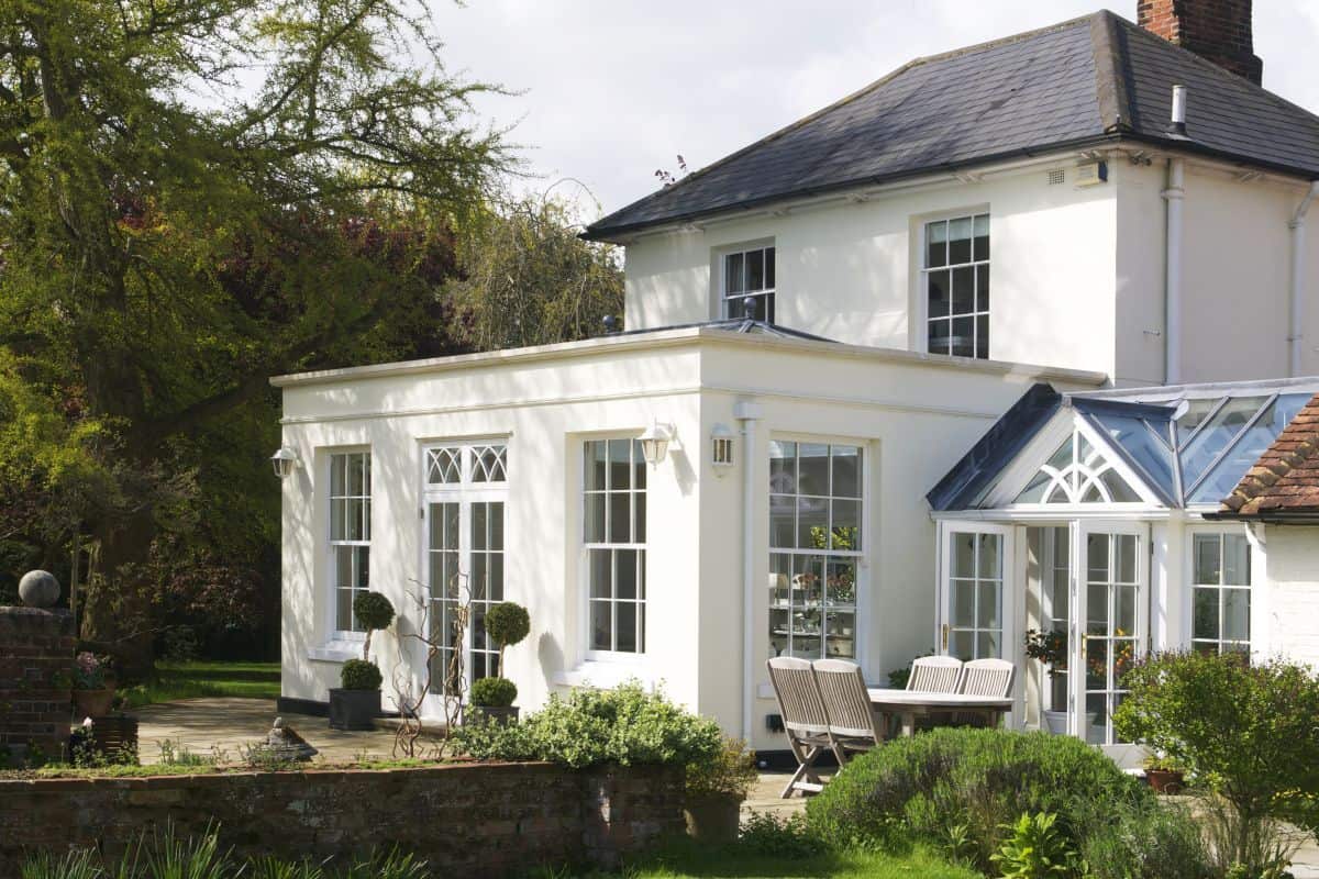 traditional stone & wood orangery