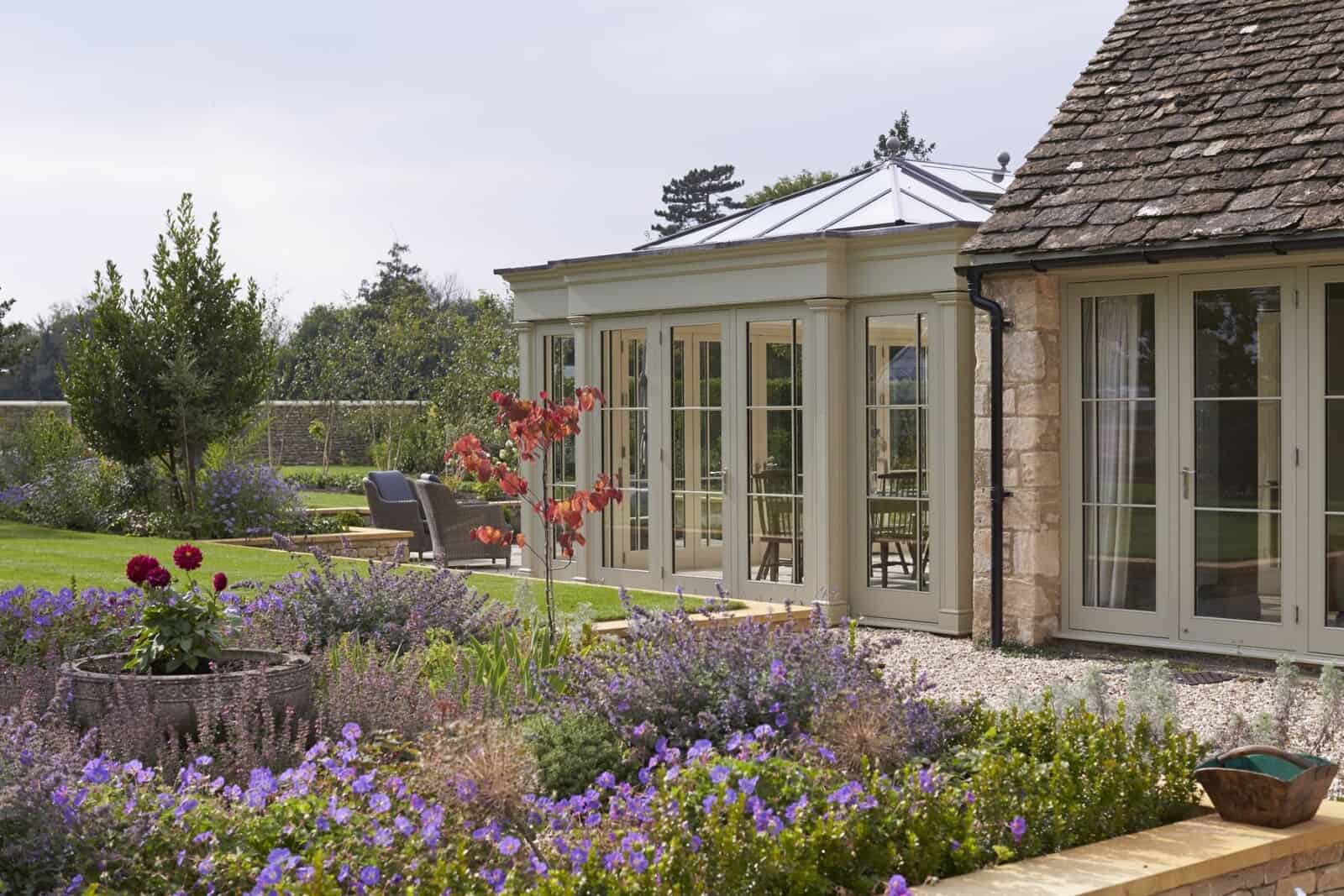 bespoke orangery with bi-fold doors