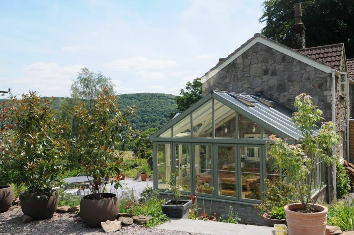 painted timber conservatory