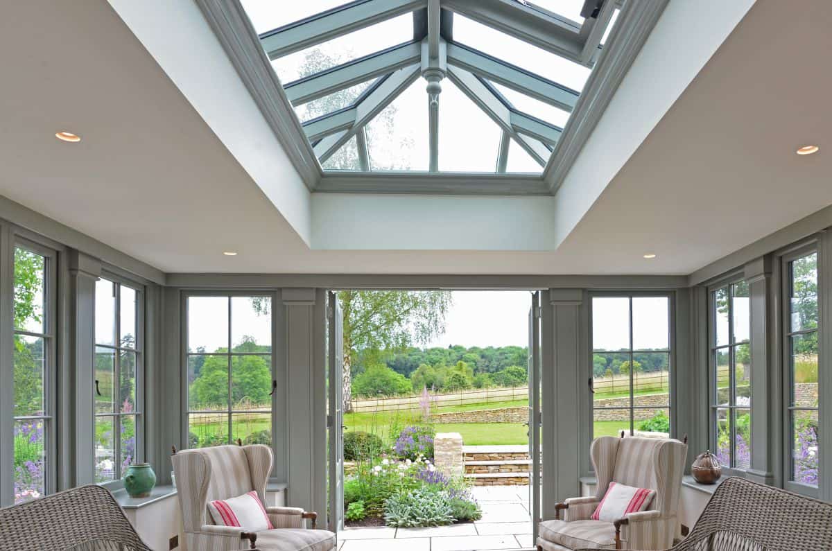 bespoke wooden orangery interior