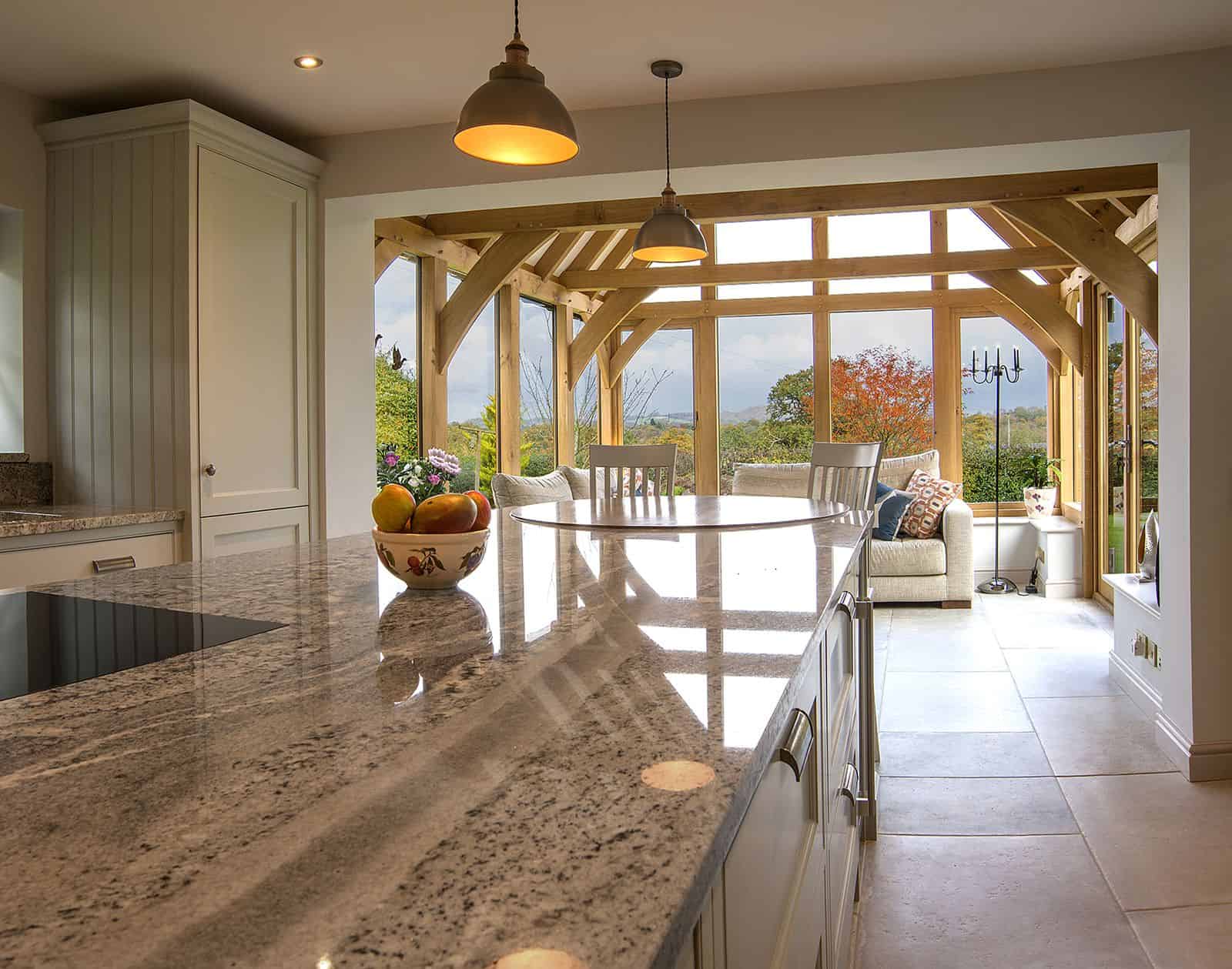 oak framed kitchen extension