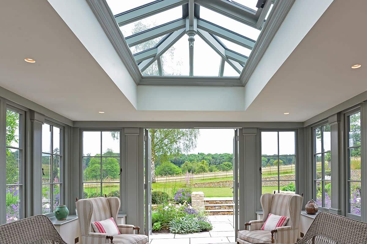 bespoke orangery living room