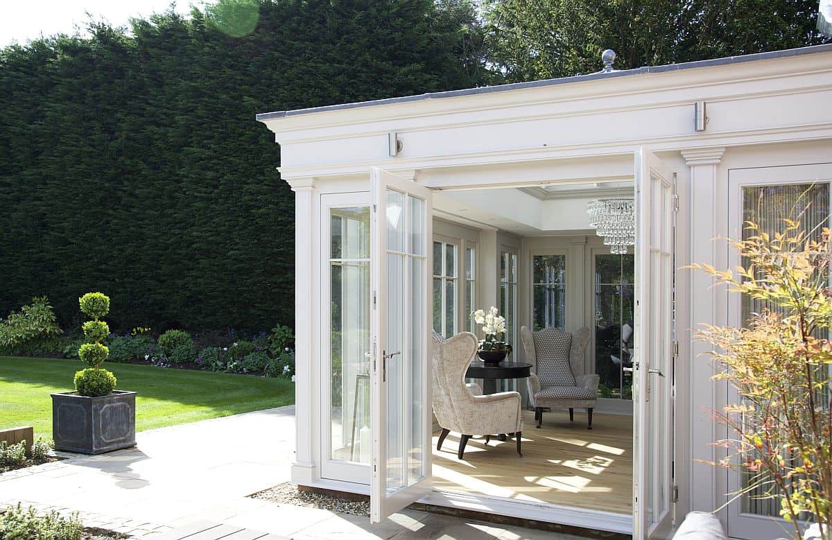 orangery with french doors