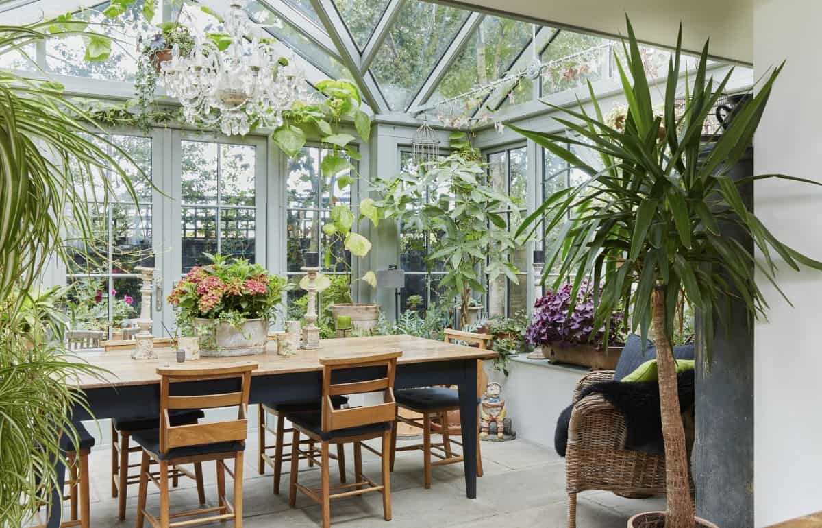 conservatory interior biophilic design