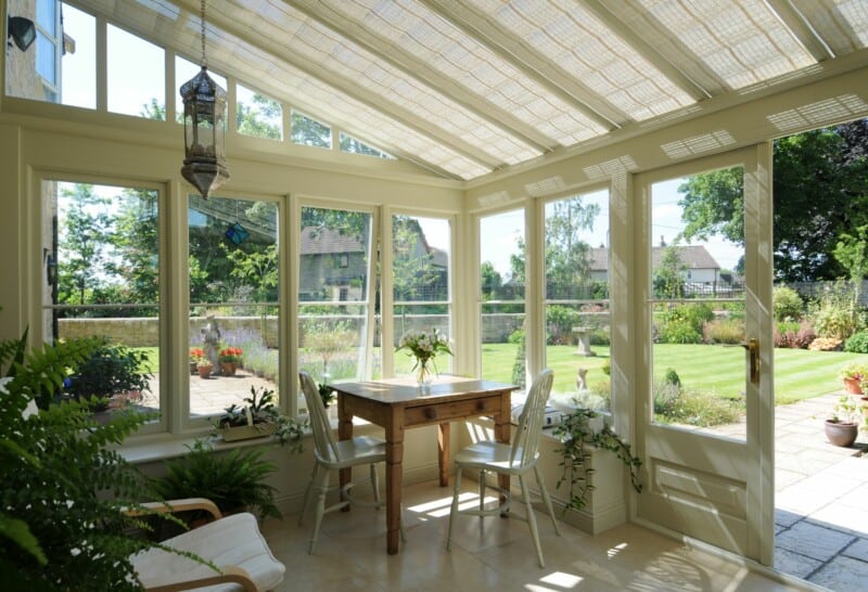 conservatory blinds powered