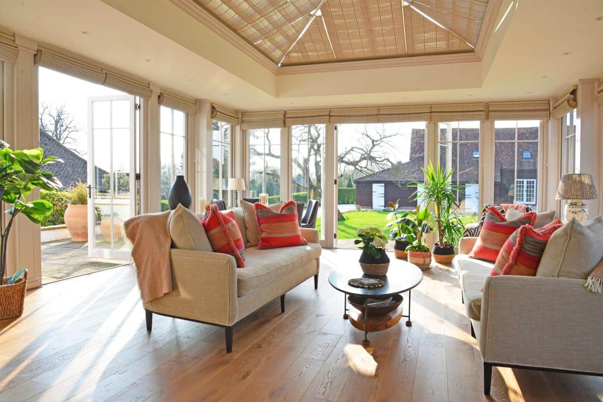 bespoke orangery living room interior