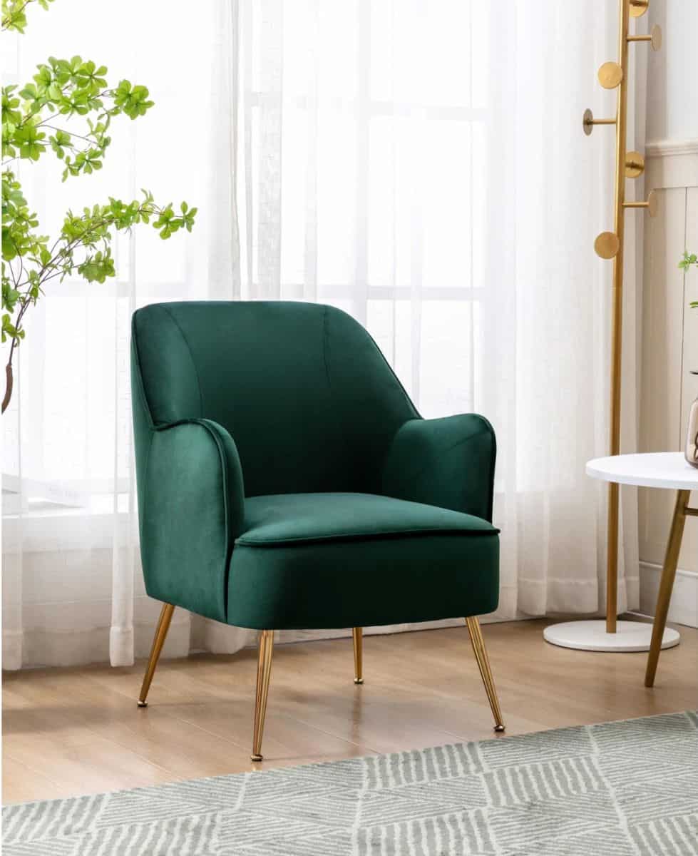 velvet armchair wayfair