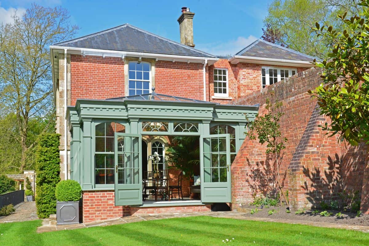 bespoke orangery with french doors