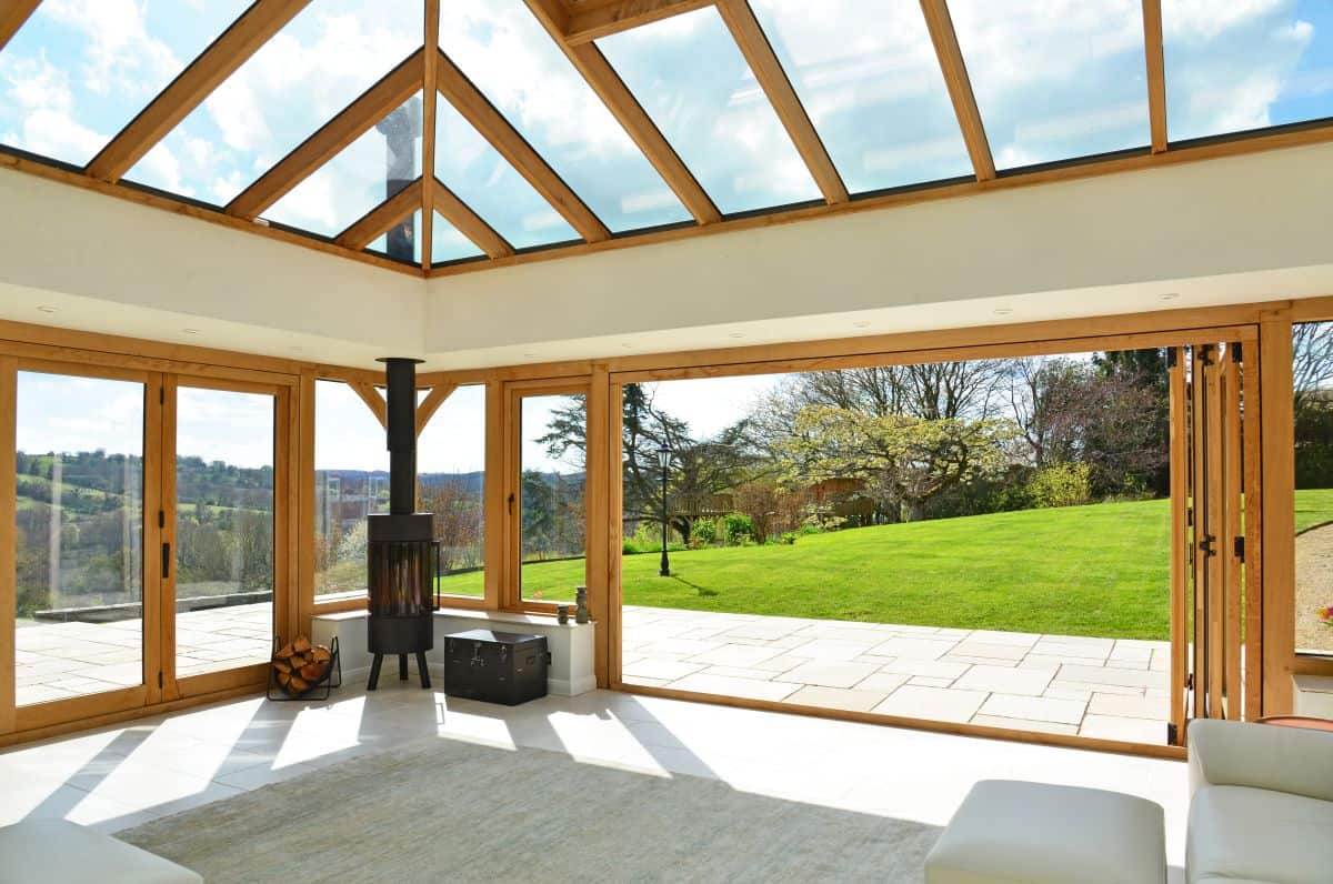 oak orangery interior