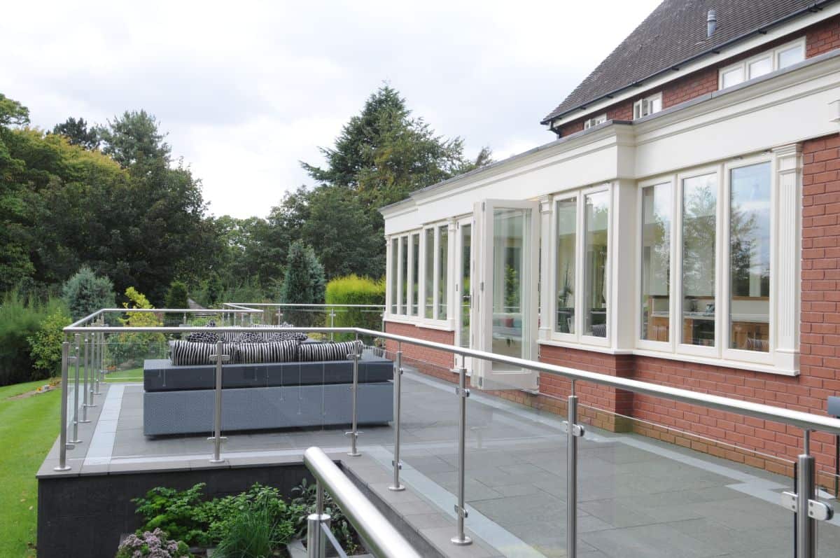 orangery with balcony patio