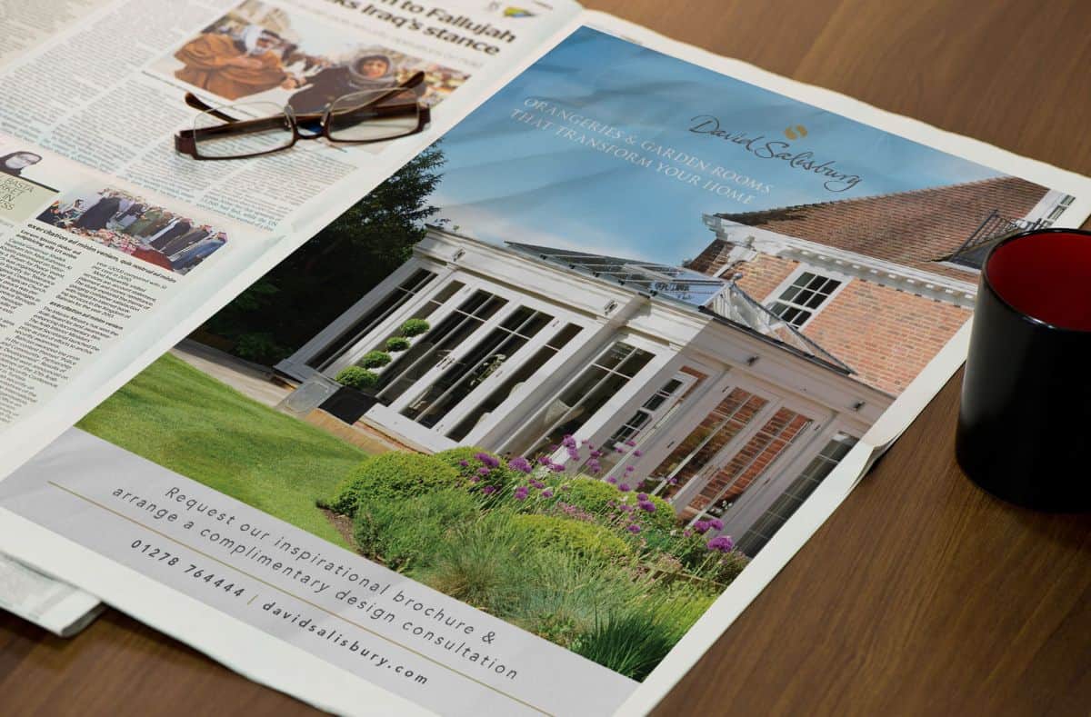 orangery advertising in lifestyle press