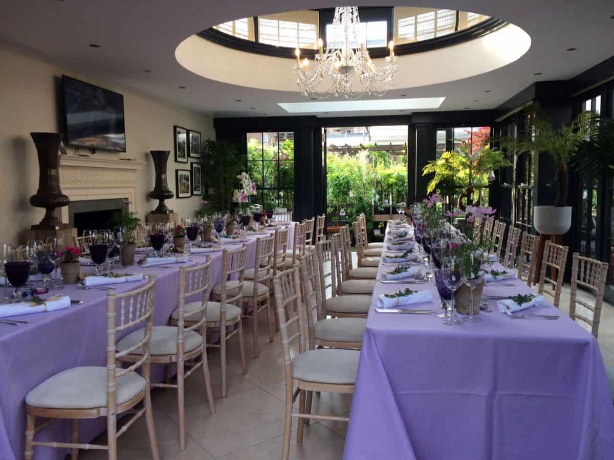 orangery wedding breakfast venue