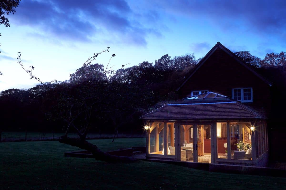 oak orangery evening views