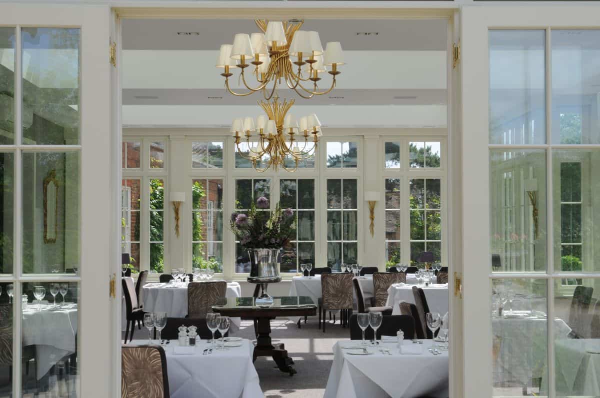 orangery wedding dining room