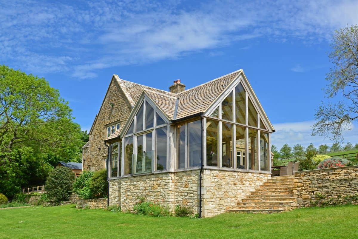 double gable oak garden room