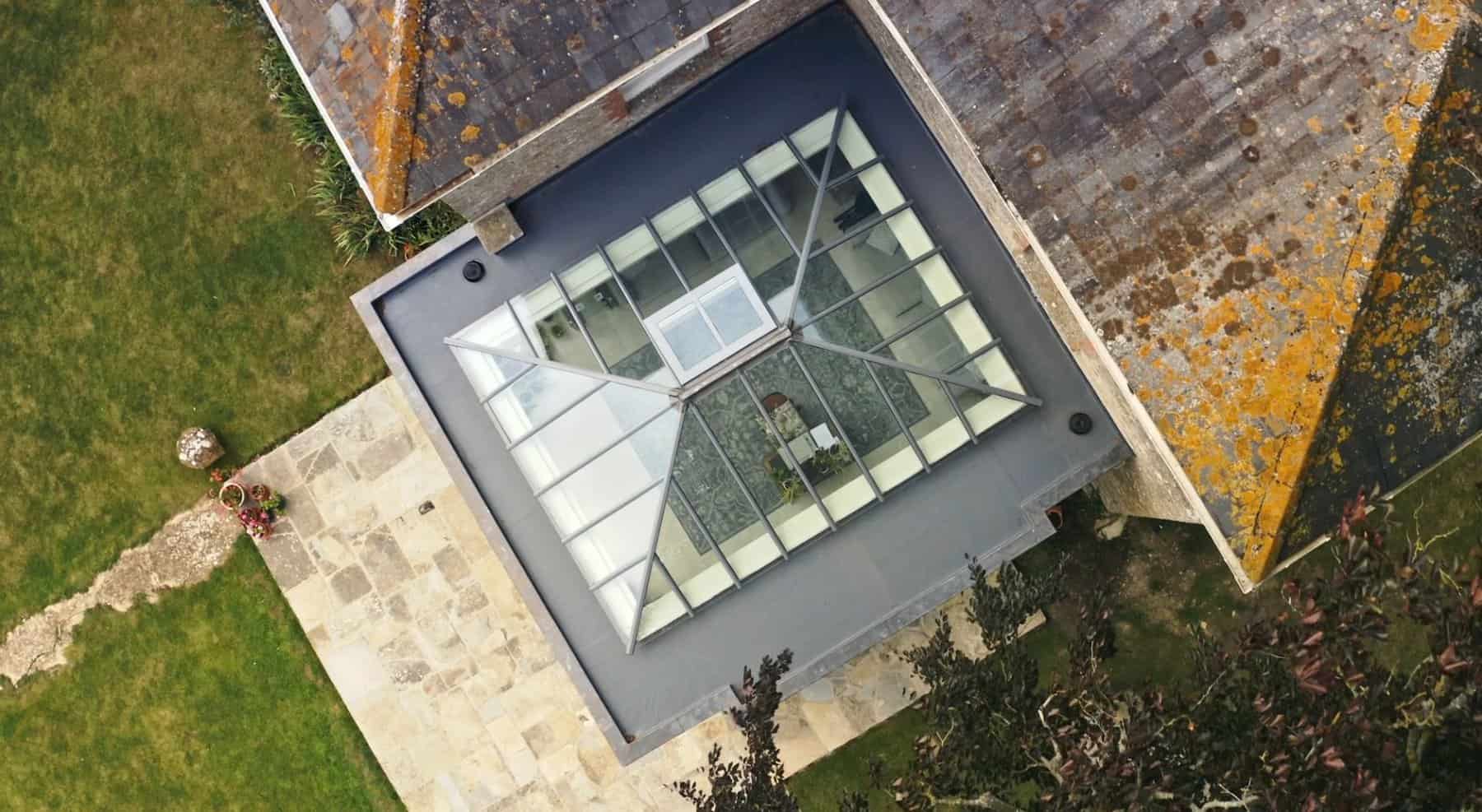 orangery roof lantern aerial view