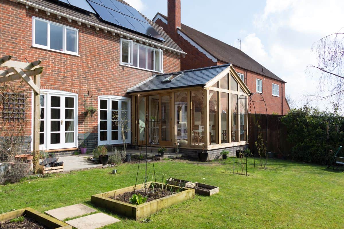 townhouse oak framed extension