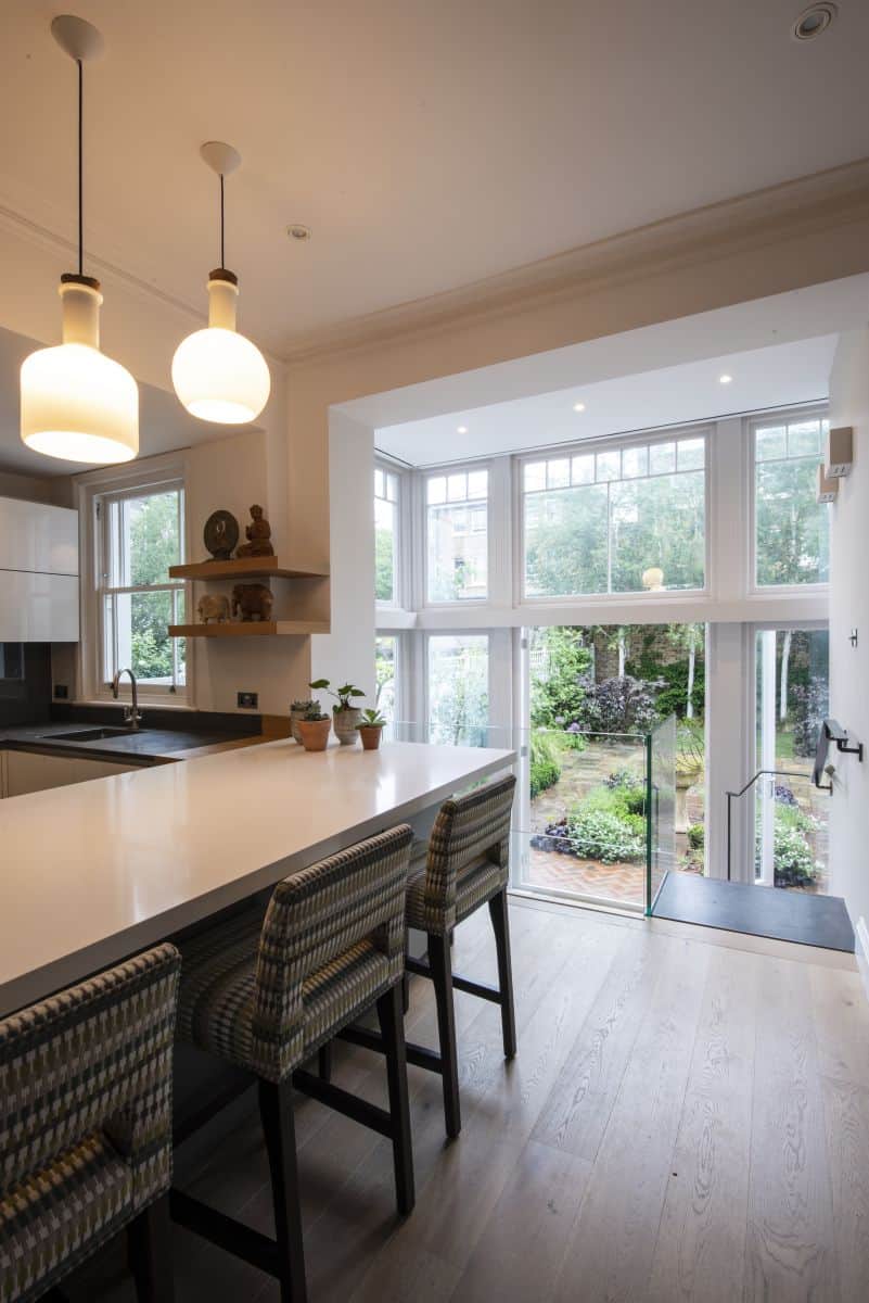 double storey townhouse extension interior