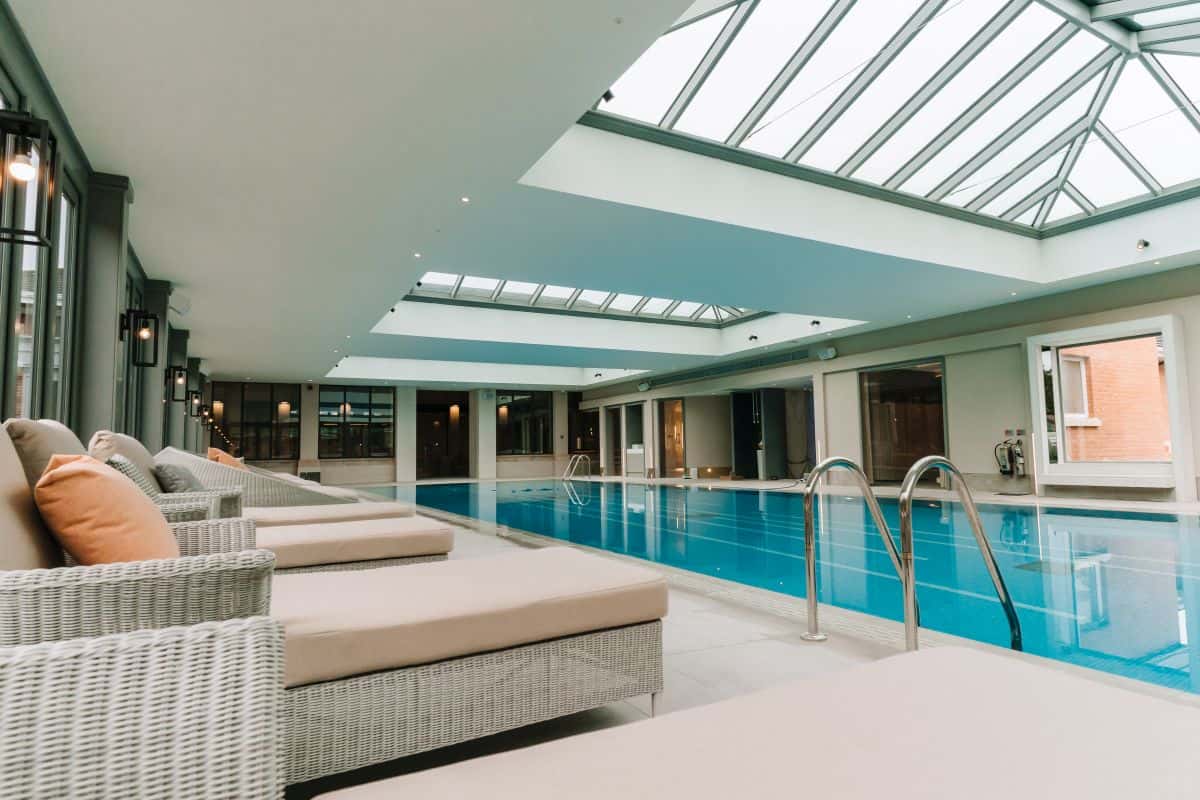 commercial pool building interior