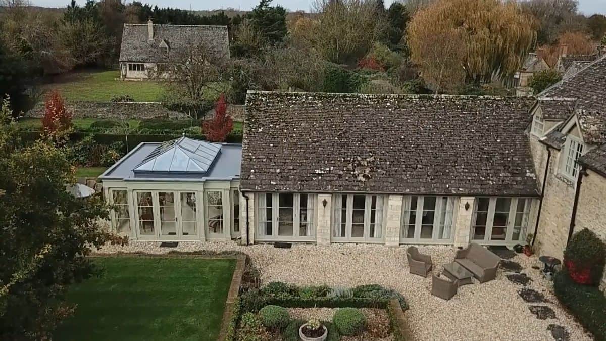 orangery drone video