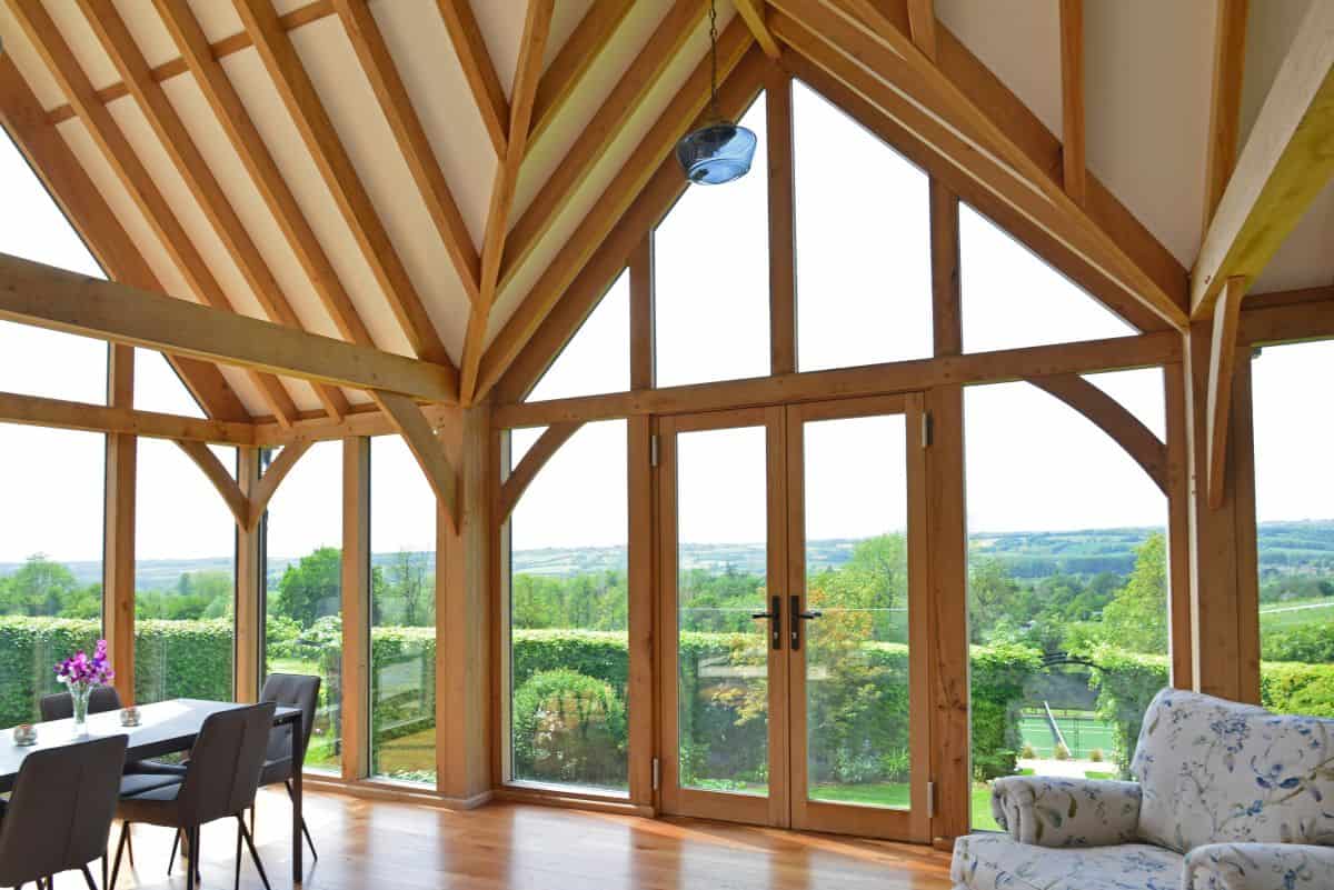 oak framed gable garden room